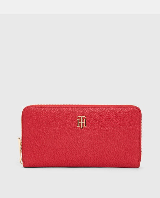 tommy red wallet