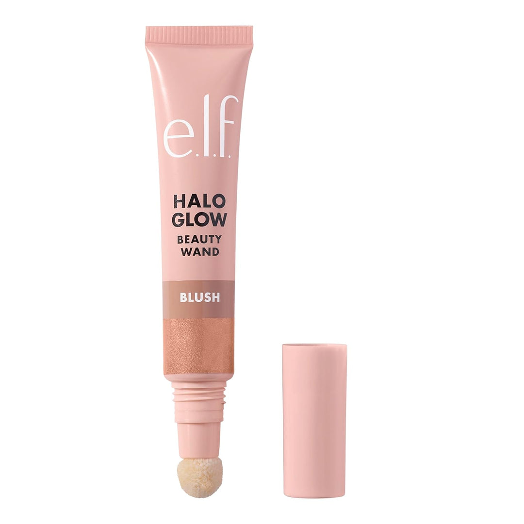 e.l.f. Halo Glow Highlight Beauty Wand, Liquid Highlighter Wand For Luminous, Glowing Skin, Buildable Formula, Vegan & Cruelty-free