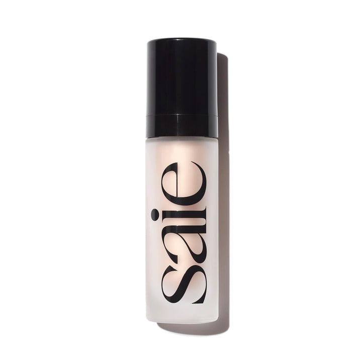 Saie Mini Glowy Super Gel Lightweight Illuminator - Luminizer + Makeup Primer for Glowing Skin - Enriched with Vitamin C + Hydrating Squalane Oil