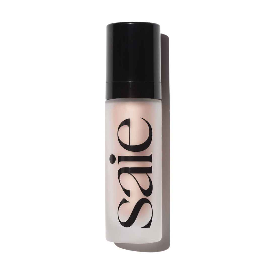 Saie Mini Glowy Super Gel Lightweight Illuminator - Luminizer + Makeup Primer for Glowing Skin - Enriched with Vitamin C + Hydrating Squalane Oil