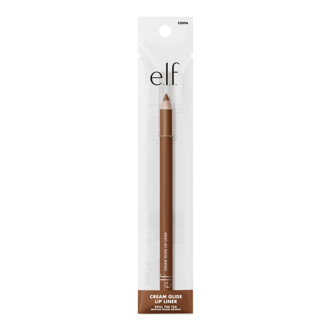 e.l.f. Cream Glide Lip Liner, Highly-Pigmented Pencil For Shaping & Sculpting Lips, Semi-Matte Finish, Vegan & Cruelty-Free