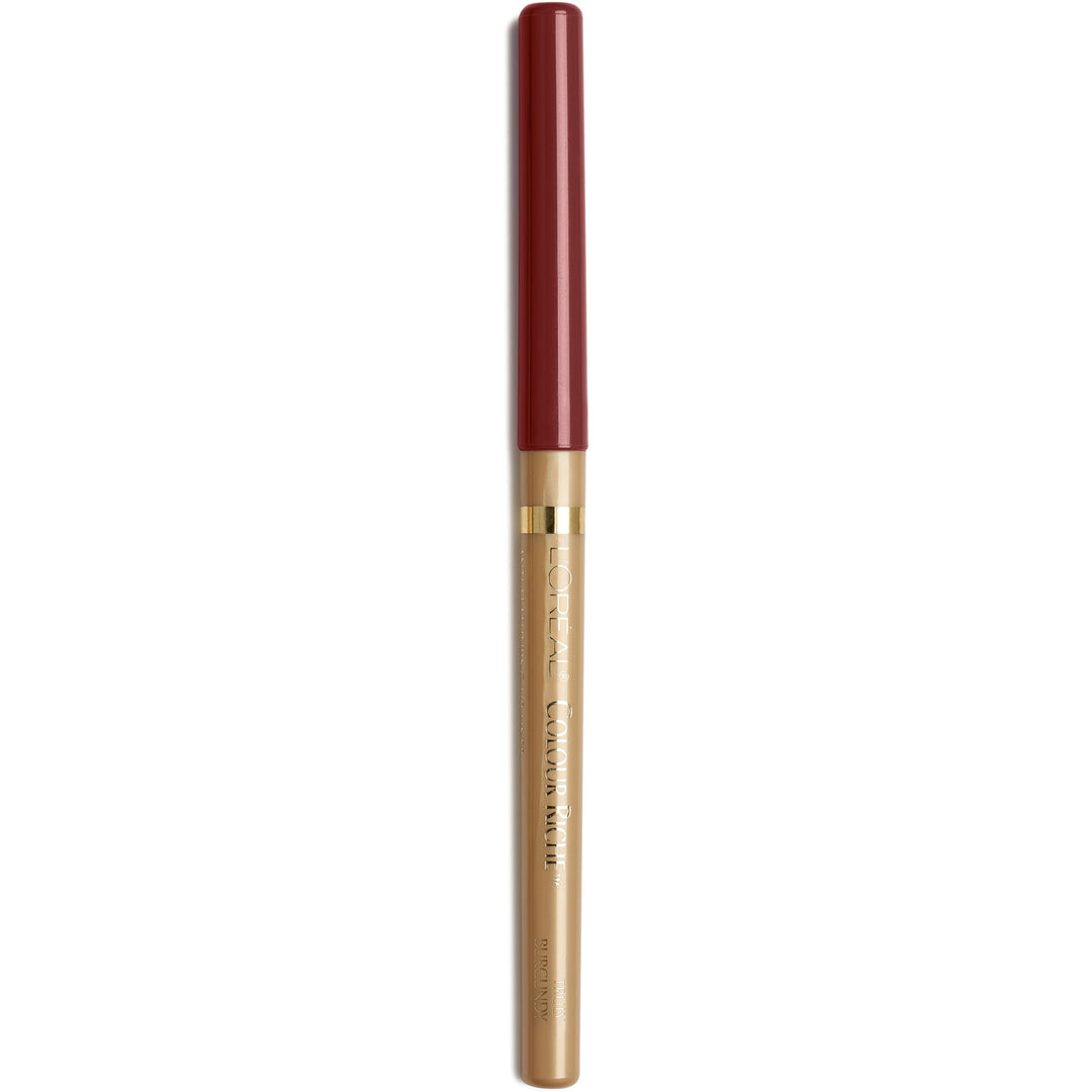 L'Oreal Paris Colour Riche Lip Liner Pencil, Creamy Lip Liner with Omega 3 and Vitamin E