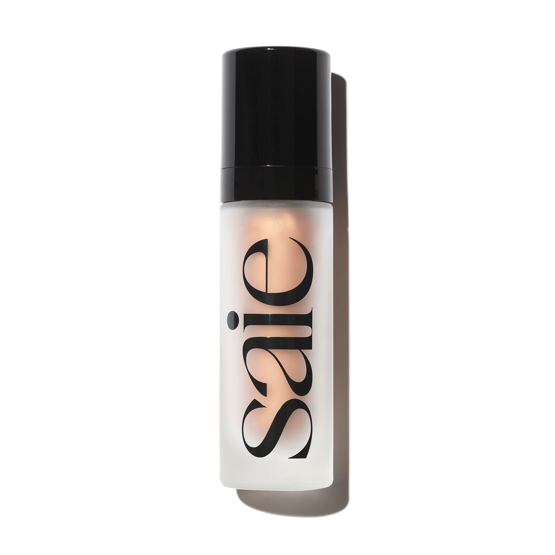 Saie Mini Glowy Super Gel Lightweight Illuminator - Luminizer + Makeup Primer for Glowing Skin - Enriched with Vitamin C + Hydrating Squalane Oil