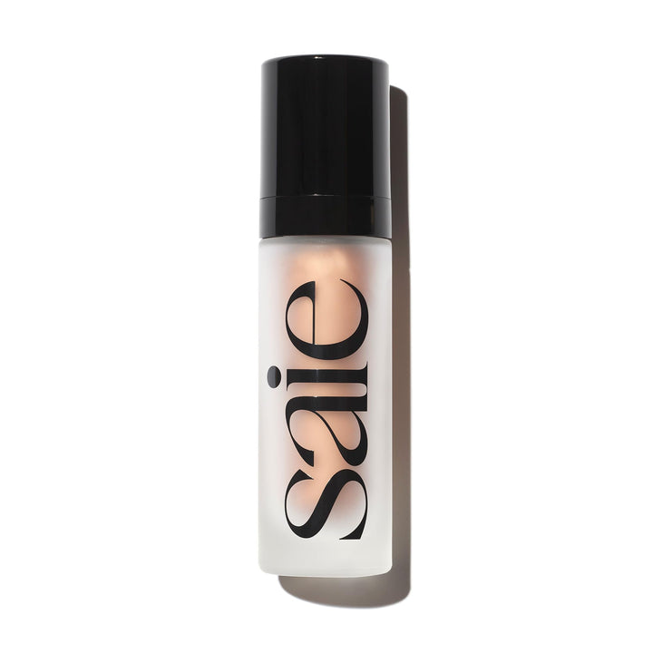 Saie Mini Glowy Super Gel Lightweight Illuminator - Luminizer + Makeup Primer for Glowing Skin - Enriched with Vitamin C + Hydrating Squalane Oil
