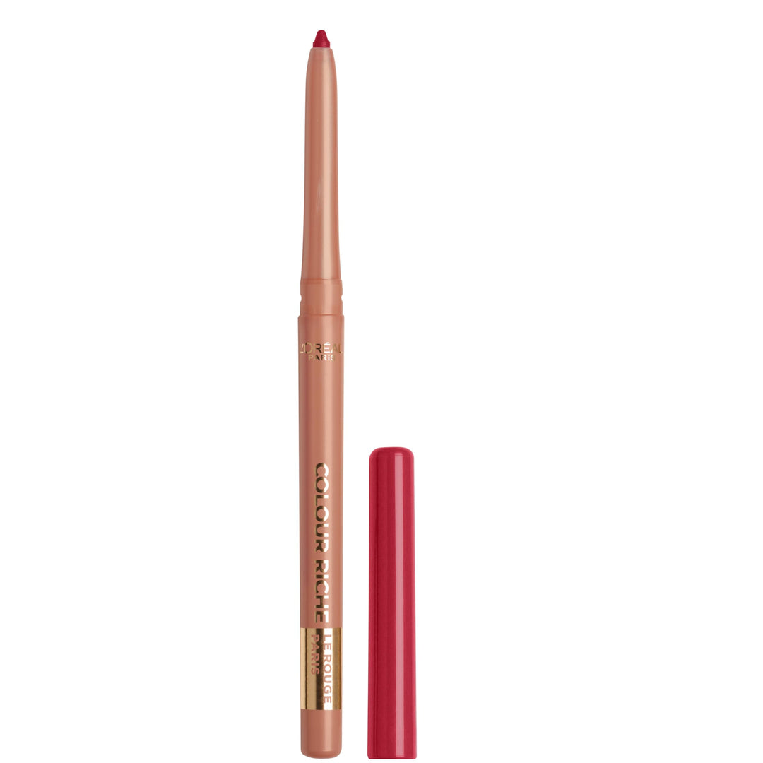 L'Oreal Paris Colour Riche Lip Liner Pencil, Creamy Lip Liner with Omega 3 and Vitamin E