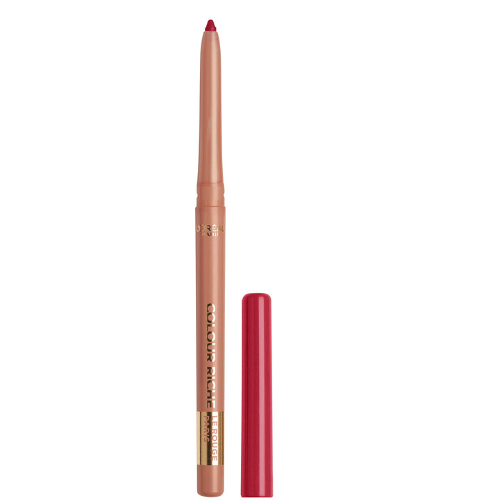 L'Oreal Paris Colour Riche Lip Liner Pencil, Creamy Lip Liner with Omega 3 and Vitamin E