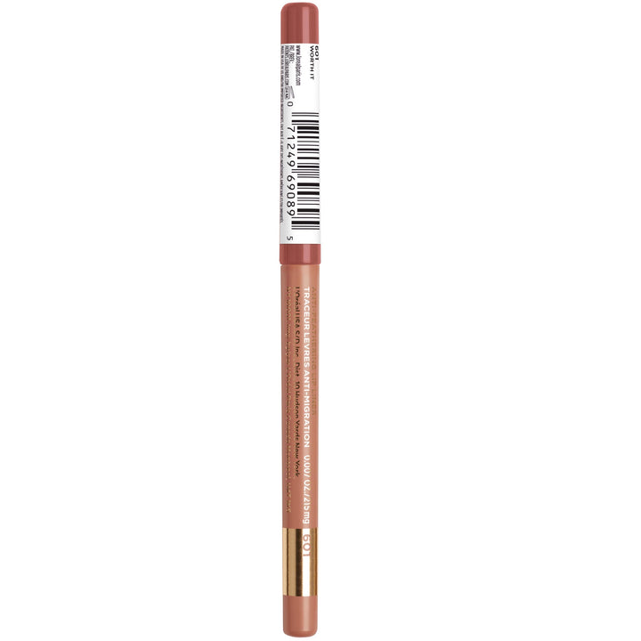 L'Oreal Paris Colour Riche Lip Liner Pencil, Creamy Lip Liner with Omega 3 and Vitamin E