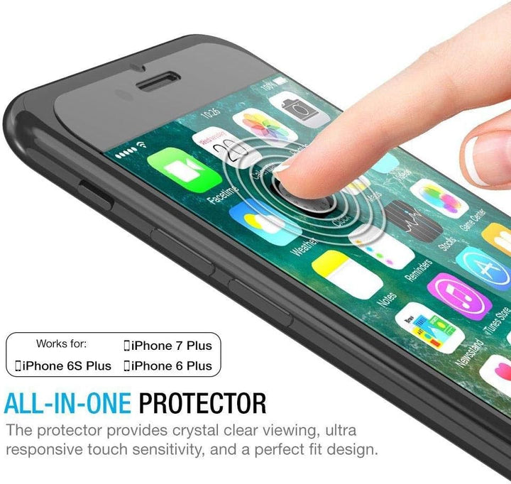 Maxboost Screen Protector, Tempered Glass Screen Protector, Compatible with iPhone 7 Plus/iPhone 6S Plus / 6 Plus - 3alababak