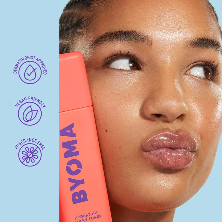BYOMA Hydrating Milky Toner - Dewy, Ultra Hydrating Toner for Face - Soothes Skin, Locks in Moisture, Reduces Redness - Barrier Repair - 5.07 fl oz