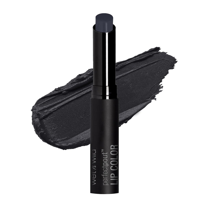 wet n wild Perfect Pout Lipstick, Dark Red 99% Chance Of Wine, Vegan | Gluten-Free | Cruelty-Free | Lip Color, Lip Color