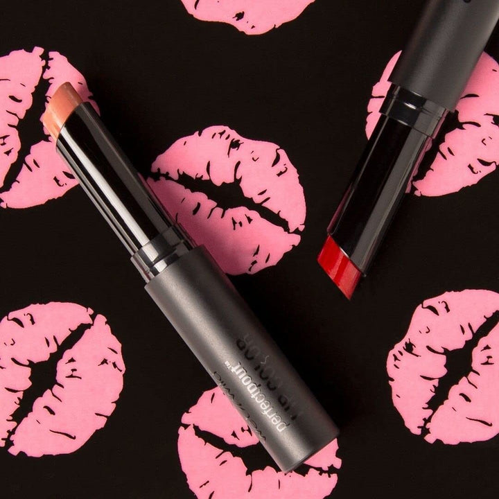 wet n wild Perfect Pout Lipstick, Dark Red 99% Chance Of Wine, Vegan | Gluten-Free | Cruelty-Free | Lip Color, Lip Color