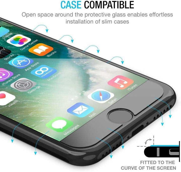 Maxboost Screen Protector, Tempered Glass Screen Protector, Compatible with iPhone 7 Plus/iPhone 6S Plus / 6 Plus - 3alababak