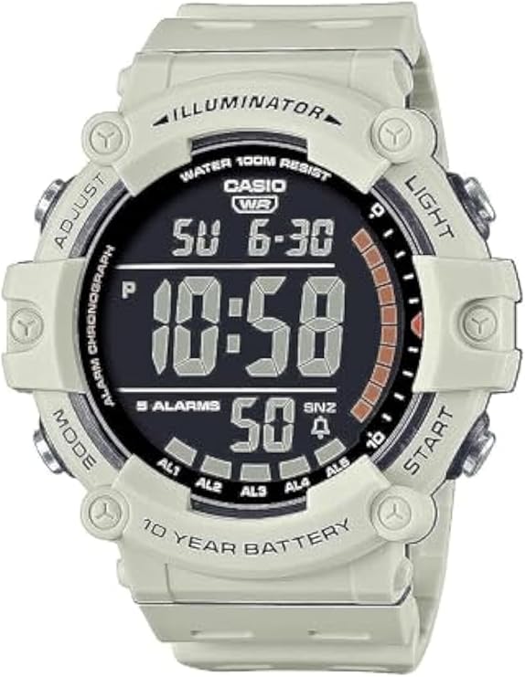 Casio Men's Illuminator 10 Year Battery Resin Watch AE-1500WH-1AV