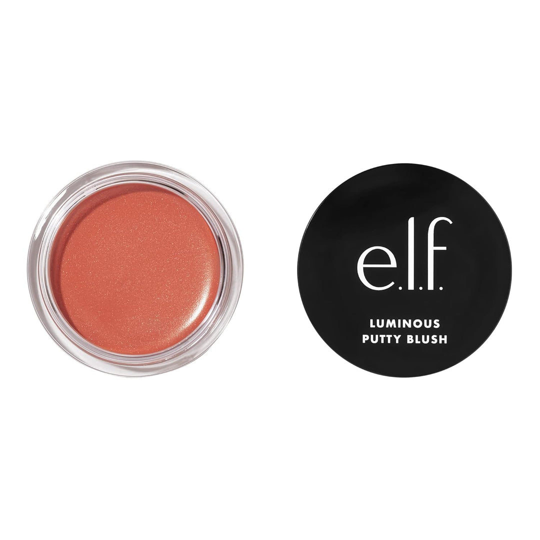 e.l.f. Luminous Putty Blush, Putty-to-Powder, Buildable Blush With A Subtle Shimmer Finish, Highly Pigmented & Creamy, Vegan & Cruelty-Free