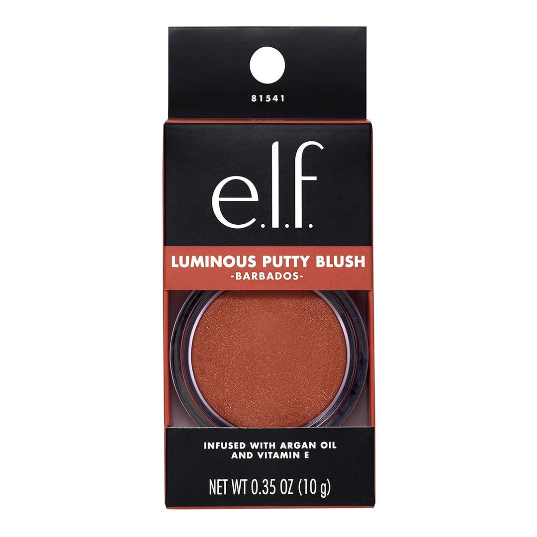 e.l.f. Luminous Putty Blush, Putty-to-Powder, Buildable Blush With A Subtle Shimmer Finish, Highly Pigmented & Creamy, Vegan & Cruelty-Free