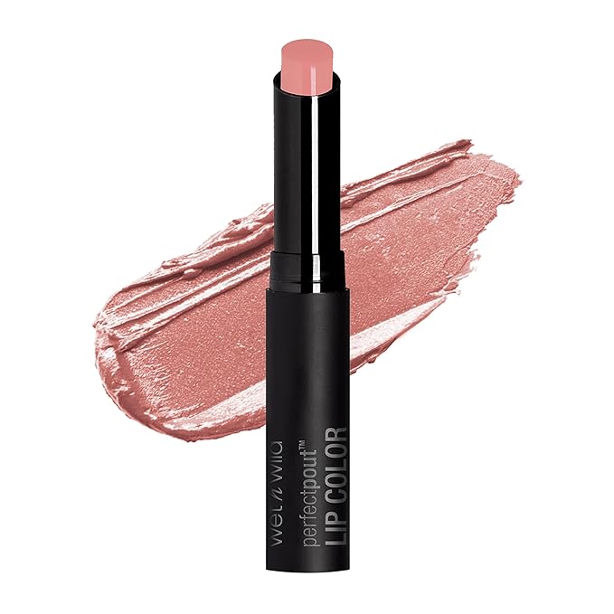 wet n wild Perfect Pout Lipstick, Dark Red 99% Chance Of Wine, Vegan | Gluten-Free | Cruelty-Free | Lip Color, Lip Color