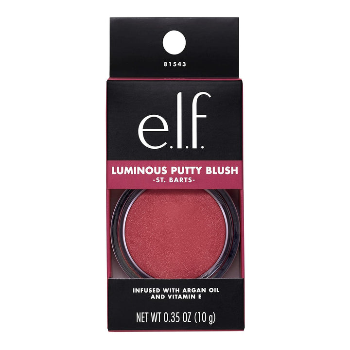 e.l.f. Luminous Putty Blush, Putty-to-Powder, Buildable Blush With A Subtle Shimmer Finish, Highly Pigmented & Creamy, Vegan & Cruelty-Free