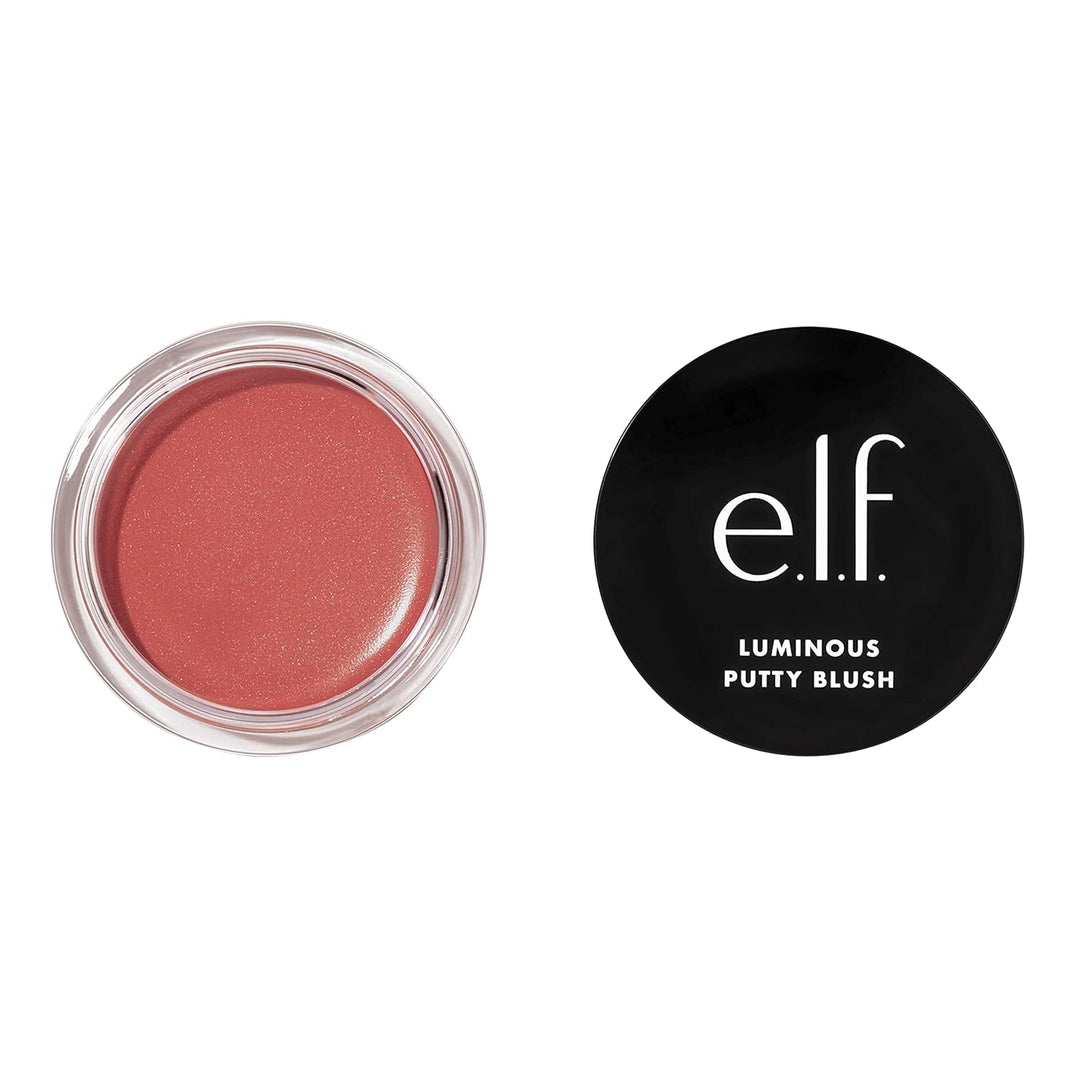 e.l.f. Luminous Putty Blush, Putty-to-Powder, Buildable Blush With A Subtle Shimmer Finish, Highly Pigmented & Creamy, Vegan & Cruelty-Free