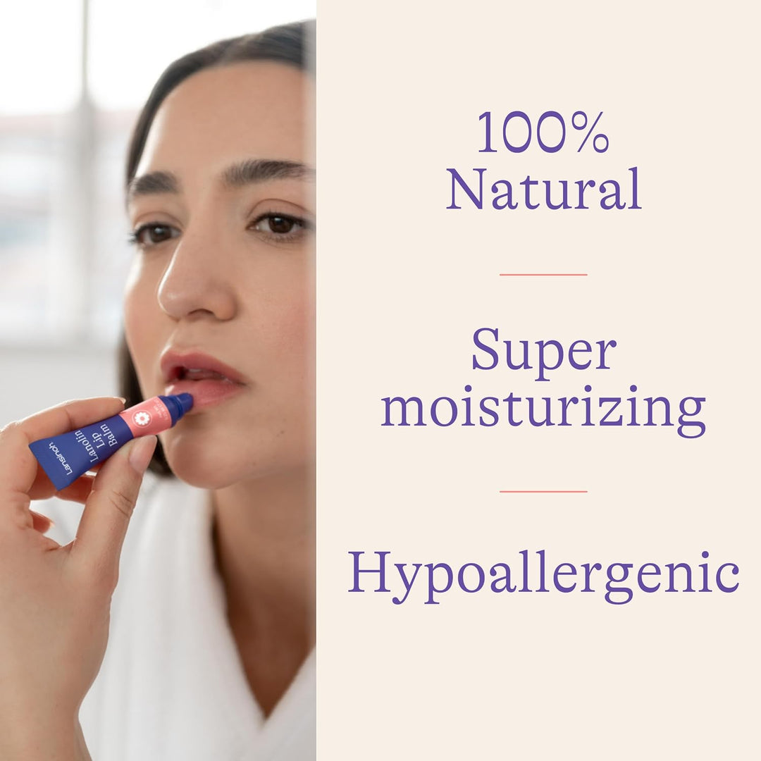 Lansinoh Lanolin Lip Balm 0.25 oz, Ultra-Moisturizing Lip Care with Natural Lanolin for Dry, Chapped Lips - 1 Count