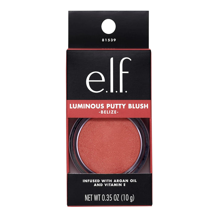 e.l.f. Luminous Putty Blush, Putty-to-Powder, Buildable Blush With A Subtle Shimmer Finish, Highly Pigmented & Creamy, Vegan & Cruelty-Free