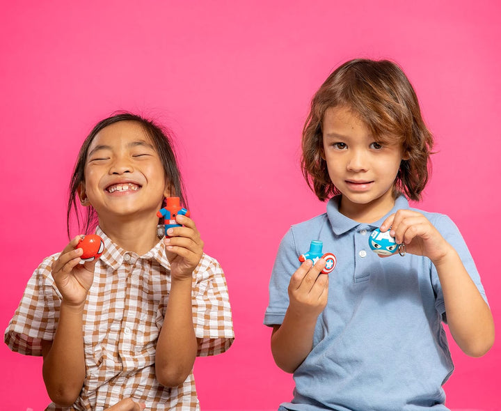 Lip Smacker Marvel Spiderman and Captain America Superhero Flavored Lip Balm Keychains 2 Pack