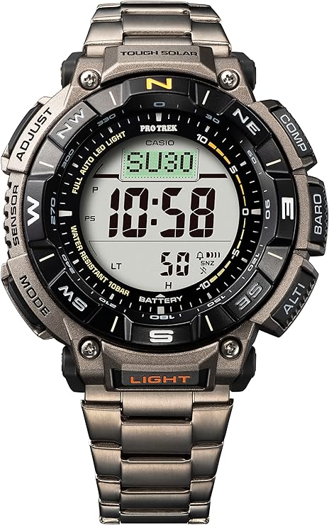Casio Men's Pro Trek PRW-3500T-7CR Tough Solar Triple Sensor Digital Sport Watch