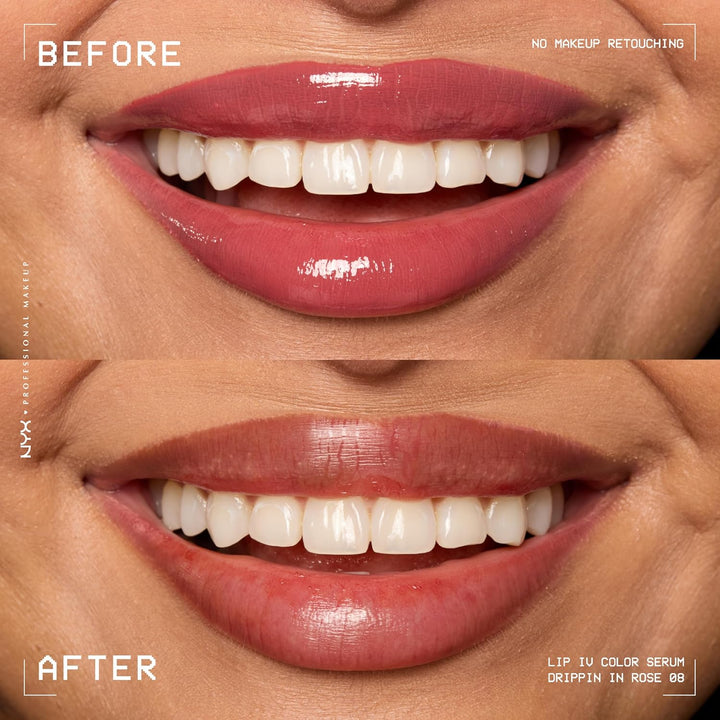 NYX PROFESSIONAL MAKEUP Lip IV Hydrating Gloss Serum, Lip Stain with 12HR Hydration