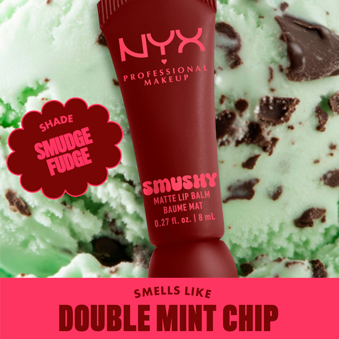 NYX PROFESSIONAL MAKEUP Smushy Matte Lip Balm, Tinted Lip Moisturizer with Soft, Matte Finish