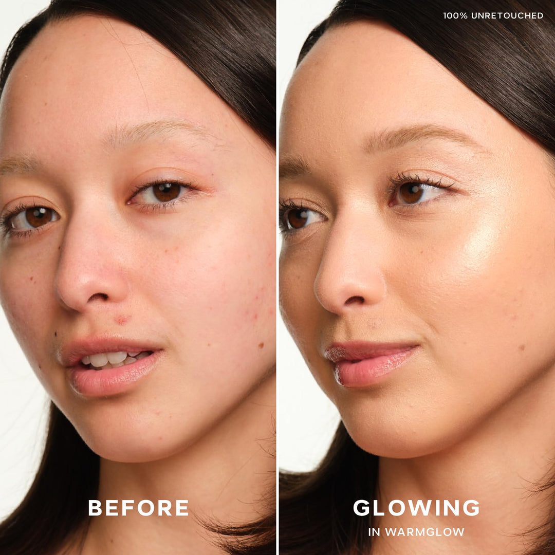 Saie Mini Glowy Super Gel Lightweight Illuminator - Luminizer + Makeup Primer for Glowing Skin - Enriched with Vitamin C + Hydrating Squalane Oil