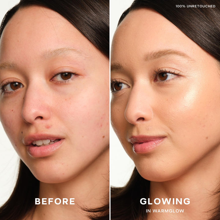 Saie Mini Glowy Super Gel Lightweight Illuminator - Luminizer + Makeup Primer for Glowing Skin - Enriched with Vitamin C + Hydrating Squalane Oil