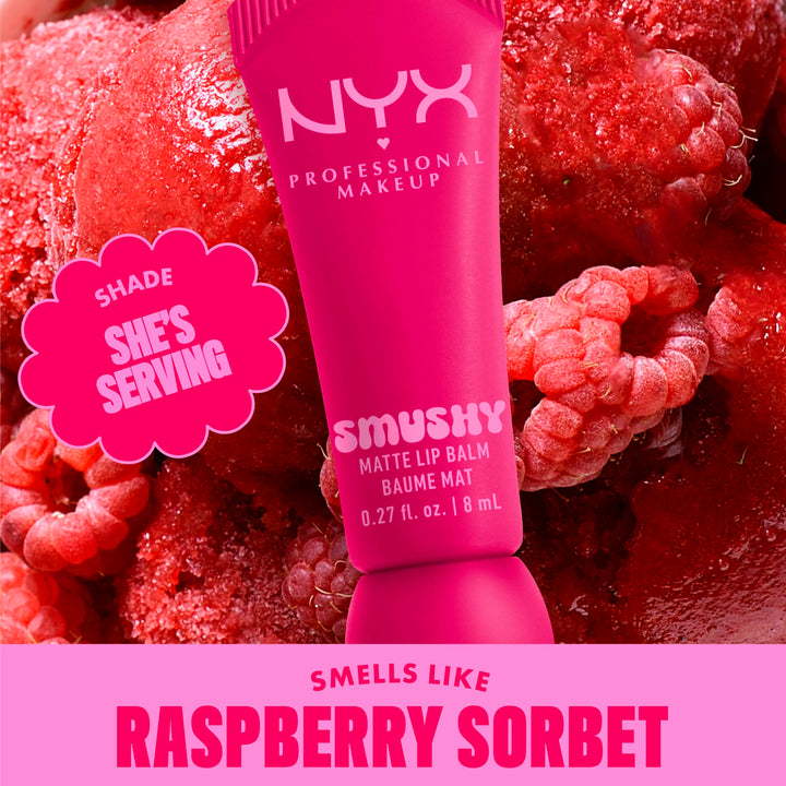 NYX PROFESSIONAL MAKEUP Smushy Matte Lip Balm, Tinted Lip Moisturizer with Soft, Matte Finish