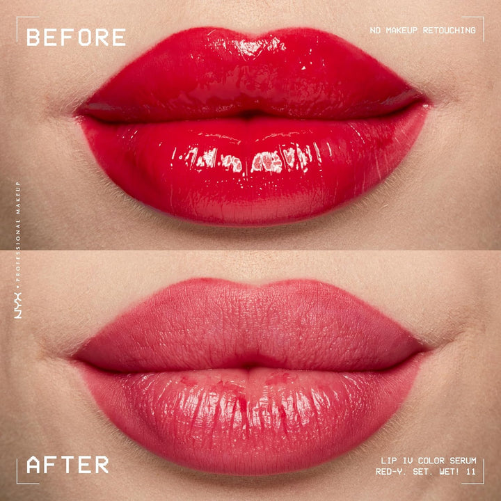 NYX PROFESSIONAL MAKEUP Lip IV Hydrating Gloss Serum, Lip Stain with 12HR Hydration