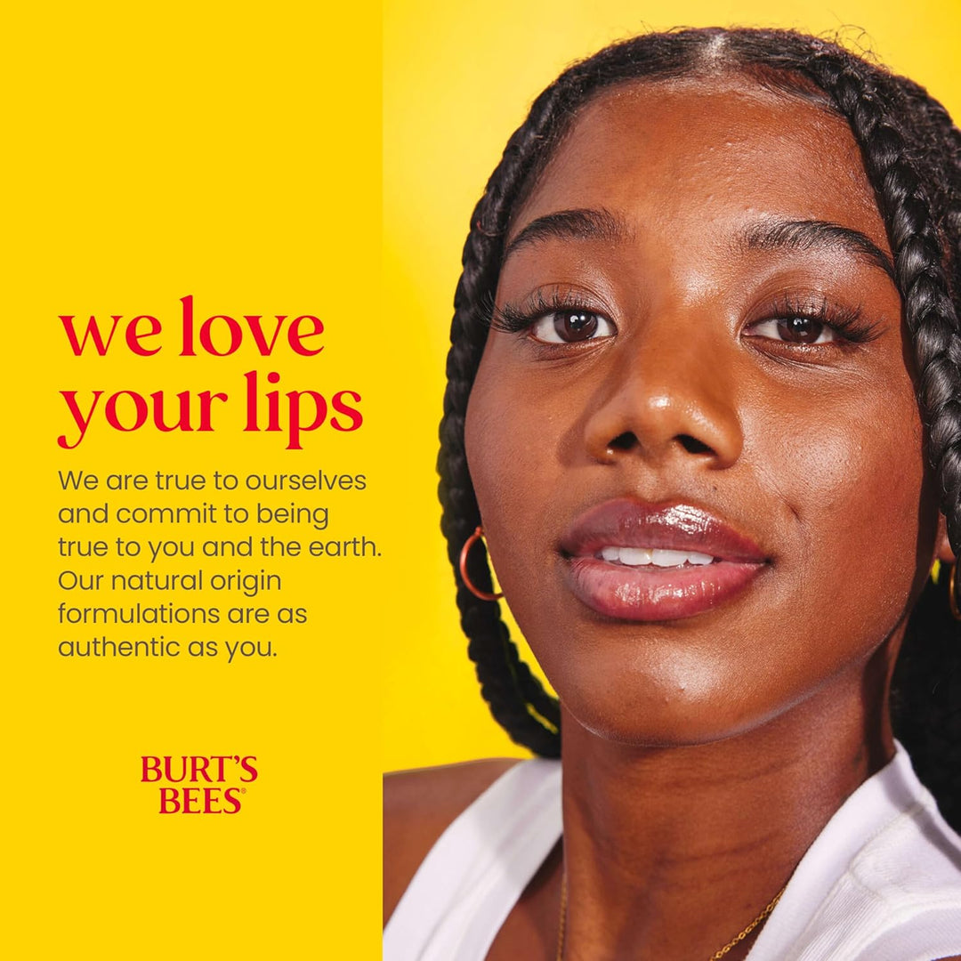 Burt's Bees Lip Balm - Pomegranate, Lip Moisturizer With Responsibly Sourced Beeswax, Tint-Free, Natural Origin Conditioning Treatment - 1 Count