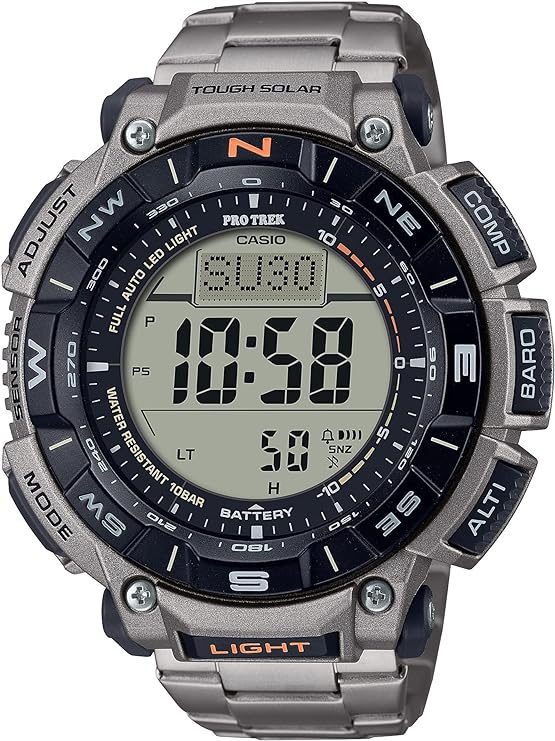 Casio Men's Pro Trek PRW-3500T-7CR Tough Solar Triple Sensor Digital Sport Watch