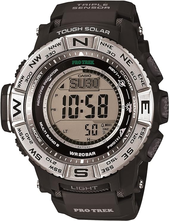 Casio Men's Pro Trek PRW3500 Solar Powered Atomic Digital Watch
