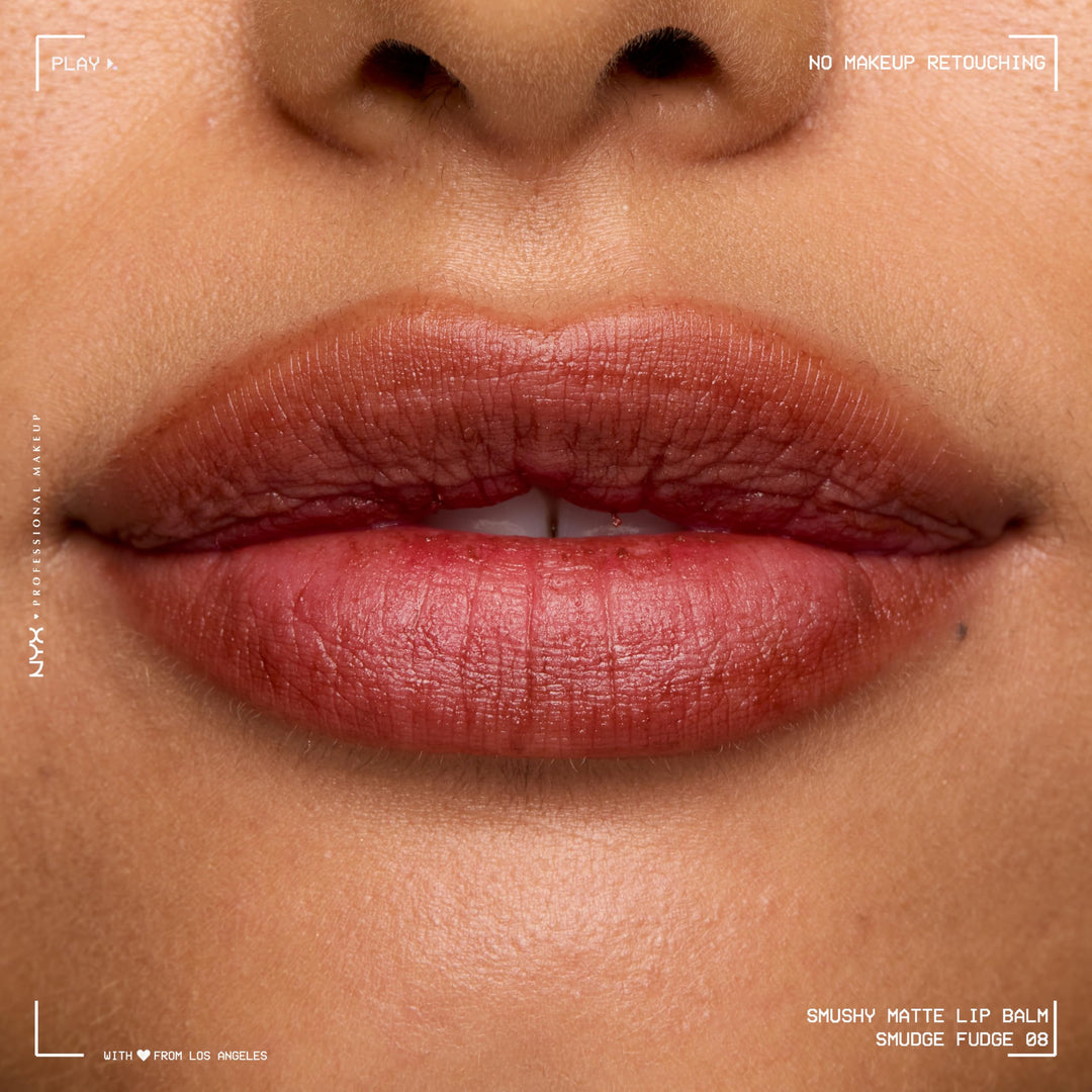 NYX PROFESSIONAL MAKEUP Smushy Matte Lip Balm, Tinted Lip Moisturizer with Soft, Matte Finish