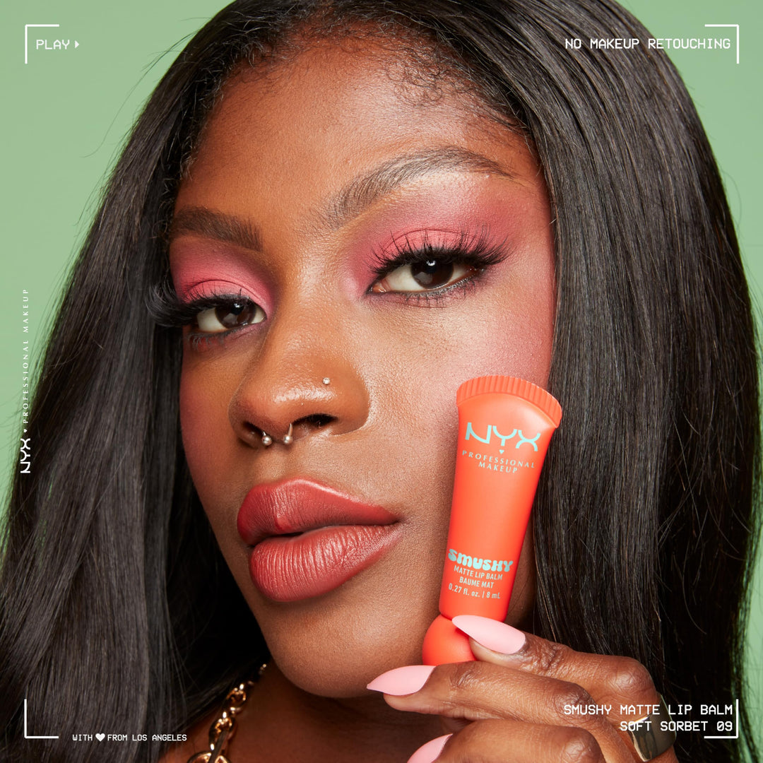 NYX PROFESSIONAL MAKEUP Smushy Matte Lip Balm, Tinted Lip Moisturizer with Soft, Matte Finish