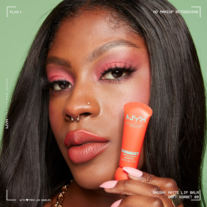 NYX PROFESSIONAL MAKEUP Smushy Matte Lip Balm, Tinted Lip Moisturizer with Soft, Matte Finish