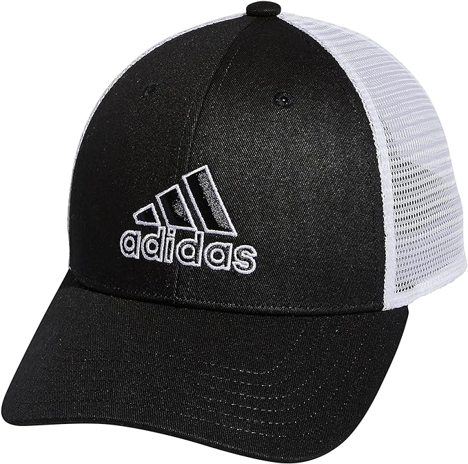 adidas mens Mesh Back Structured Low Crown Snapback Adjustable Fit