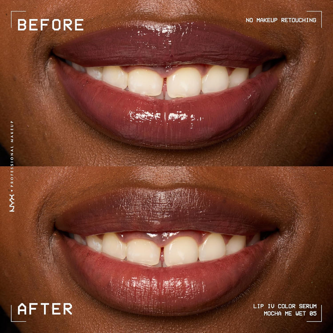 NYX PROFESSIONAL MAKEUP Lip IV Hydrating Gloss Serum, Lip Stain with 12HR Hydration