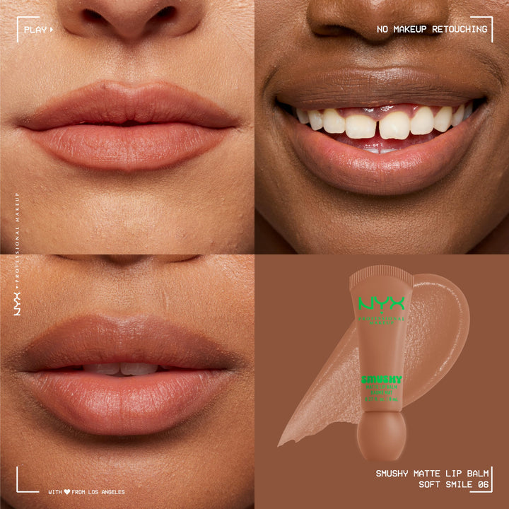 NYX PROFESSIONAL MAKEUP Smushy Matte Lip Balm, Tinted Lip Moisturizer with Soft, Matte Finish