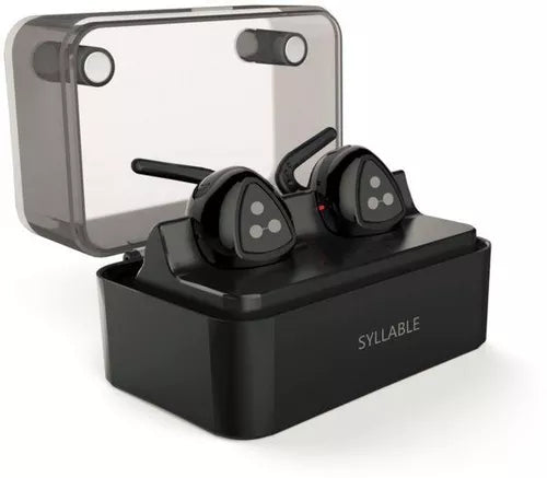 Syllable D900 Mini Headphone Bluetooth Stereo Wireless Earphone Bluetooth Headset with Charging Stand Earbud with mic - 3alababak