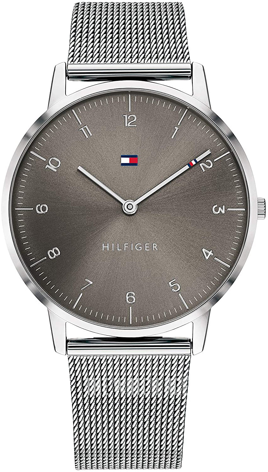 Tommy Hilfiger 1791602 Men's Quartz Stainless Steel and Mesh Bracelet Casual Watch, Color Silver Quartz Watch