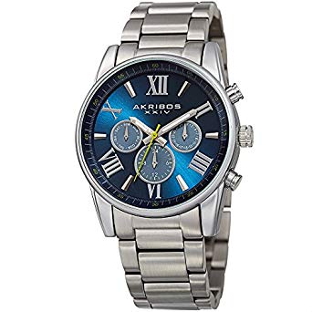 Akribos XXIV Men's Multi function Stainless Steel Bracelet Watch - AK912 - 3alababak