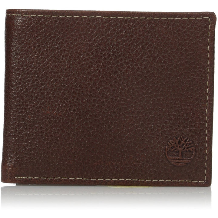 Timberland Men's Leather Slimfold Wallet with Tech Key Chain Gift Set - 3alababak