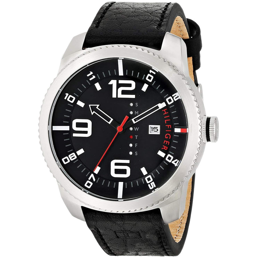Tommy Hilfiger Men's 1791014 Analog Display Quartz Black Watch - 3alababak