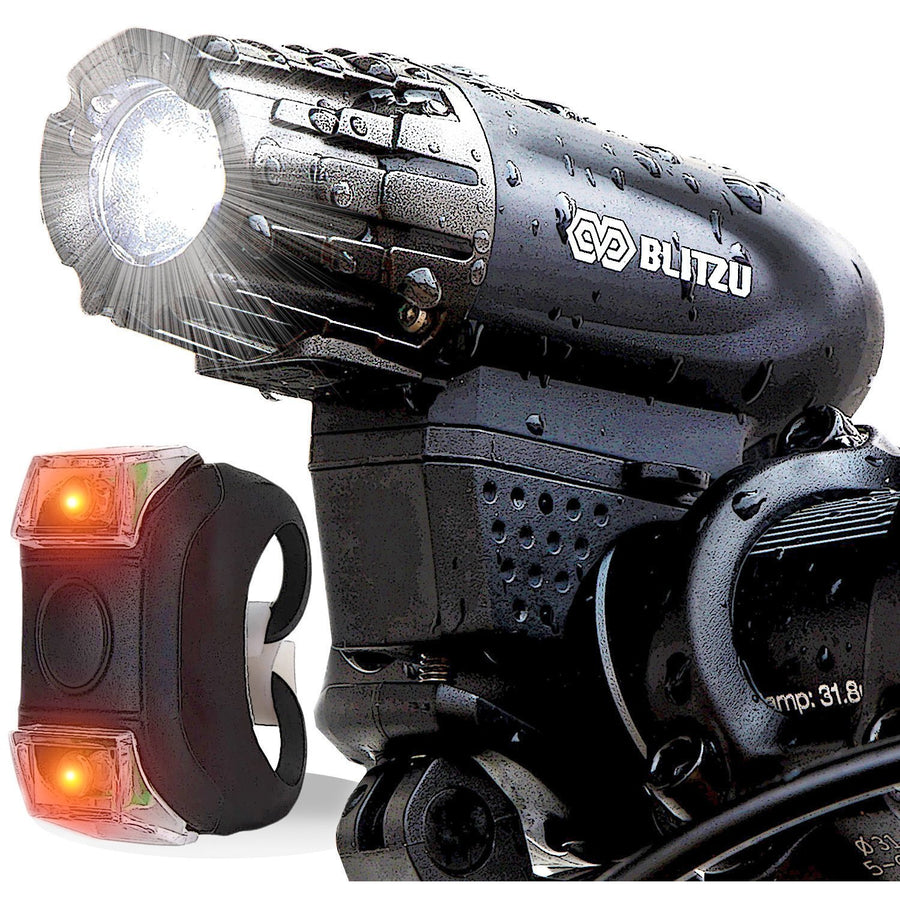 BLITZU Gator 320 USB Rechargeable Bike Light Set - 3alababak