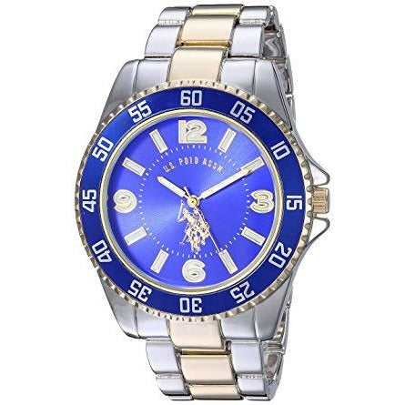 U.S. Polo Assn. Men's Blue Dial Alloy Band Watch - USC80514 - 3alababak