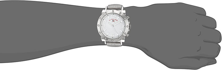 U.S. Polo Assn. Men's Analog-Quartz US8815 Watch with Alloy Strap Silver - 3alababak