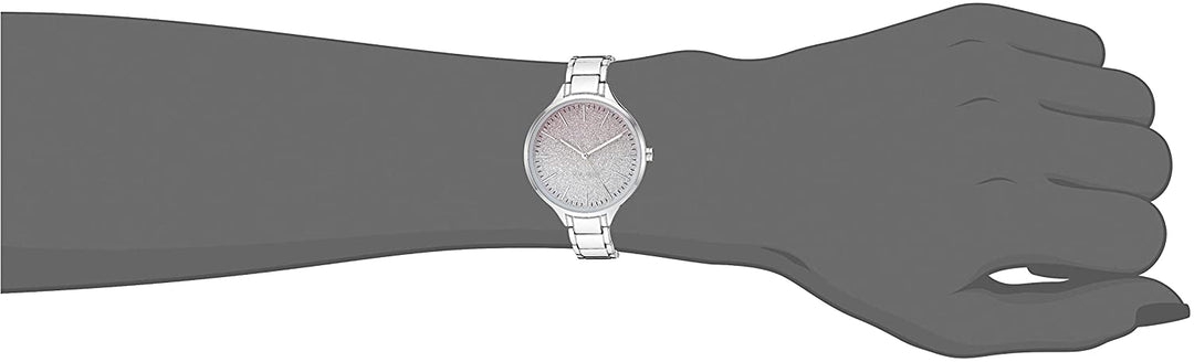 Nine West Women's Silver-Tone Bracelet Watch, NW/2337OMSV - 3alababak